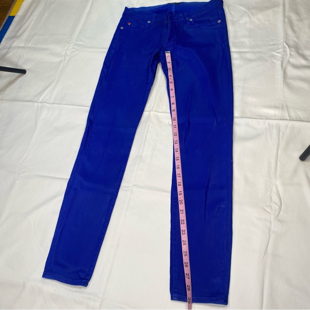 Women’s Hudson Blue/metallic skinny style pants Size 27 - Picture 5 of 16